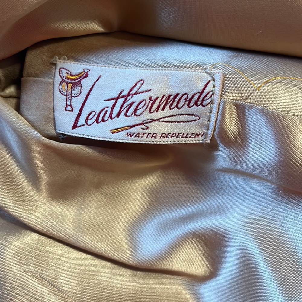 Vintage leather cropped jacket. Small - Picture 7 of 9